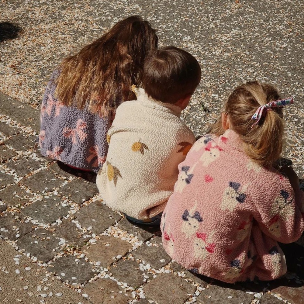 Kid’s Konges Slojd Jody Teddy jacket in the Bow Kitty